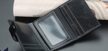 WA313 - Casual Black Men's Wallet